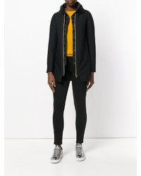 Женское черное пальто от Herno