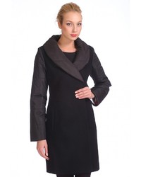 Женское черное пальто от Спартак