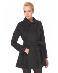 Женское черное пальто от Спартак