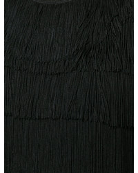 Черное платье c бахромой от Stella McCartney