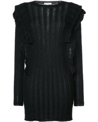 Черное платье c бахромой от IRO