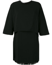 Черное платье c бахромой от Stella McCartney