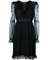 Черное платье в сеточку от Just Cavalli