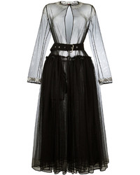 Черное платье из фатина от Givenchy