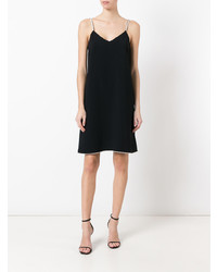 Черное платье-комбинация от Gianluca Capannolo