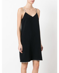 Черное платье-комбинация от Gianluca Capannolo