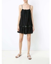 Черное платье-комбинация от Amir Slama