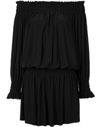 Черное платье-крестьянка от Norma Kamali