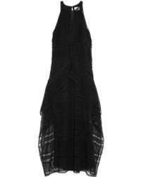 Черное платье-майка крючком от Erdem