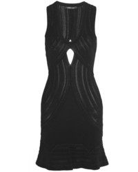Черное платье-майка крючком от Roberto Cavalli