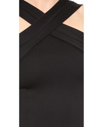 Черное платье-макси с разрезом от Nicholas