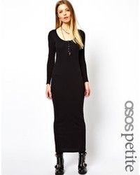 Черное платье-макси от Asos Petite