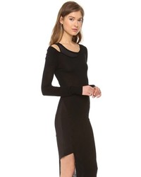 Черное платье-макси от Haute Hippie