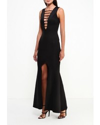 Черное платье-макси от Goddiva