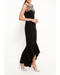 Черное платье-макси от Goddiva