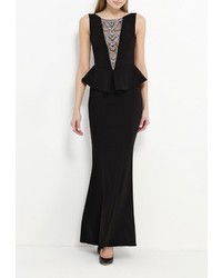 Черное платье-макси от Goddiva