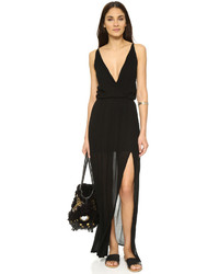 Черное платье-макси от Bobi