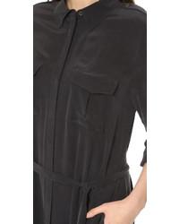 Черное платье-макси от Equipment