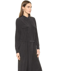 Черное платье-макси от Equipment