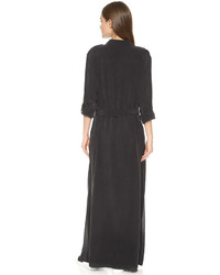 Черное платье-макси от Equipment