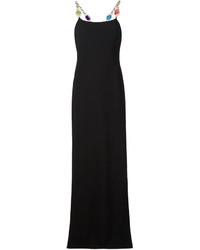 Черное платье-макси от Moschino
