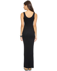 Черное платье-макси от Enza Costa