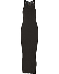 Черное платье-макси от Rick Owens