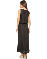 Черное платье-макси от Vince
