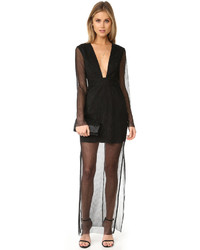 Черное платье-макси от Keepsake