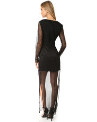 Черное платье-макси от Keepsake