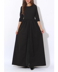 Черное платье-макси от Tutto Bene