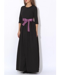 Черное платье-макси от Tutto Bene