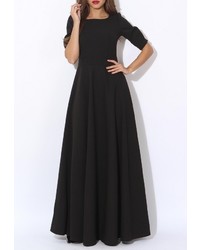 Черное платье-макси от Tutto Bene