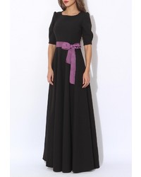 Черное платье-макси от Tutto Bene