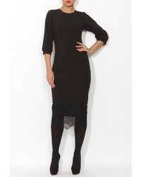 Черное платье-макси от Tutto Bene