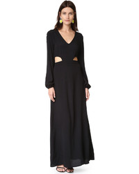Черное платье-макси от Wildfox Couture