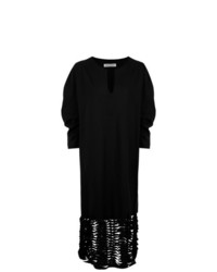 Черное платье-миди с вырезом от Gloria Coelho