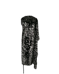 Черное платье-миди с пайетками от MM6 MAISON MARGIELA