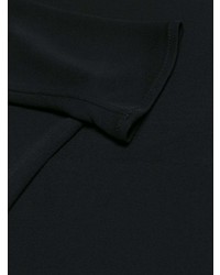 Черное платье-миди с разрезом от Versace