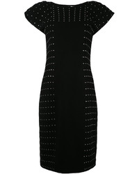Черное платье-миди с шипами от Comme des Garcons
