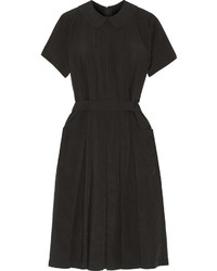 Черное платье-миди со складками от Comme des Garcons