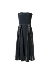 Черное платье-миди со складками от Dion Lee
