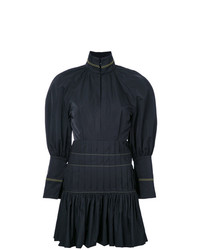 Черное платье-миди со складками от Ellery