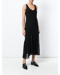 Черное платье-миди со складками от Calvin Klein 205W39nyc