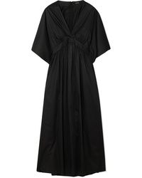 Черное платье-миди от Adam Lippes