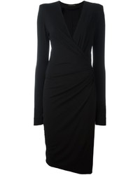 Черное платье-миди от Alexandre Vauthier