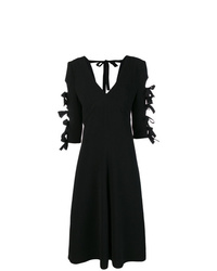 Черное платье-миди от Bottega Veneta