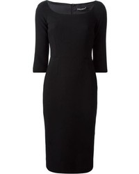 Черное платье-миди от Dolce & Gabbana