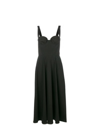 Черное платье-миди от Ermanno Scervino