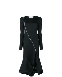 Черное платье-миди от Esteban Cortazar